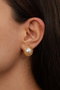 Heliophilia Silver Pendientes de Metal Dorados